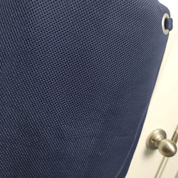 TOPSHOP Navy Blue Airtex Wrap Pelmet Skirt - Picture 3 of 8